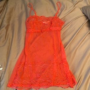 Victoria Secret chemise and thong set in coral